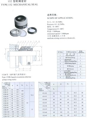 152型機(jī)械密封